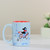 5” Decorative Pale Blue with Red, Black and White Parisian Experience Drink Mug - IMAGE 2