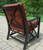 Set of 4 Bronze Outdoor Patio Seating Rocking Chair - Red Cushions - IMAGE 2