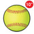 Softball Cutouts - 10" - Yellow and Red - Pack of 12 - IMAGE 4