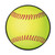 Club Pack of 12 Yellow and Red Softball Sports Cutouts 10" - IMAGE 1