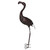 Solar LED Lighted Flamingo Outdoor Garden Statue - 40" - Brown - IMAGE 1