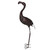 40" Brown Solar LED Lighted Flamingo Outdoor Garden Statue - IMAGE 1