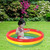 59" Red, Yellow, and Green Inflatable Round Kiddie Swimming Pool - IMAGE 3