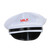 Club Pack of 12 White and Black Classic 1950's Inspired Milkman Hat Halloween Accessories - IMAGE 1