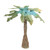 30" Green and Blue Summertime Tropical Beach Coconut Tree - IMAGE 1