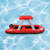 Inflatable Red and White Fire Boat Ride-On Water Squirter Swimming Pool Toy, 60-Inch - IMAGE 3