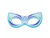 Inflatable Masquerade Double Mesh Seat Swimming Pool Float - 12" - Blue And Purple - IMAGE 1