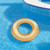 35" Inflatable Golden Pool Ring Float - IMAGE 2