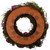 Wood Shaved Roses and Flowers Mossy Twig Artificial Spring Wreath - 14"