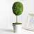 Reindeer Moss Ball Potted Artificial Spring Topiary Tree - 14" - Green - IMAGE 1