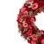 Artificial Valentine's Day Shaved Wood Roses Wreath - Pink and Red- 12.25" - Pink and Red - IMAGE 3