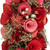 Wooden Roses Artificial Valentine's Day Wreath - 12.25" - Pink and Red - IMAGE 4
