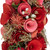 Artificial Valentine's Day Shaved Wood Roses Wreath - Pink and Red- 12.25" - Pink and Red - IMAGE 4