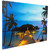 LED Lighted Flickering Tropical Island Paradise Canvas Wall Art - 15.75" x 23.5" - IMAGE 3