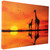 LED Back Lit Sunset Safari Giraffe and Baby Canvas Wall Art - 11.75" x 15.75” - IMAGE 5