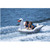 84-Inch Two Person Giant Towable White and Black Lay On Swan With Handles - IMAGE 3