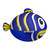 Inflatable Fish Beach Ball - 27" - Blue and Yellow - IMAGE 2