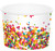 Club Pack of 72 White and Rainbow Sprinkles Disposable Treat Cups 3.5" - IMAGE 1