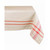 120' White and Red French Striped Rectangular Table Cloth - IMAGE 2