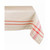 104' White and Red French Striped Rectangular Table Cloth - IMAGE 2