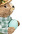 Spring Standing Easter Bunny Sisal Figure with Robin's Egg Decoration - 10" - IMAGE 5