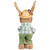 Spring Standing Easter Bunny Sisal Figure with Robin's Egg Decoration - 10" - IMAGE 6