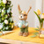 Spring Standing Easter Bunny Sisal Figure with Robin's Egg Decoration - 10" - IMAGE 1