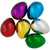 3.5" Multicolor Metallic Easter Egg Decorations - Set of 6 - IMAGE 1