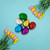 3.5" Multicolor Metallic Easter Egg Decorations - Set of 6 - IMAGE 2