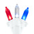 LED Americana Mini Christmas Light Set  - 32.75' White Wire - 100ct - IMAGE 1