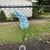 42" Blue and Yellow Mallow Solar Lighted Flower Outdoor Decoration - IMAGE 2