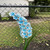42" Blue and Yellow Mallow Solar Lighted Flower Outdoor Decoration - IMAGE 4