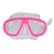 6.75" Vibrant Pink and Clear Newport Recreational Swim Mask for Children - IMAGE 1