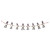 43.25" Gray Santa Claus Chain Christmas Garland - IMAGE 2