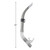 16" Gray Bahama Purge Semi-Dry Top Teen or Adult Sport Swim Snorkel - IMAGE 4