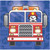 Club Pack of 192 Blue and Red Flaming Fire Truck Disposable Beverage Napkins 5" - IMAGE 1