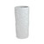 9.5” Contemporary White Tropical Leaf Design Ceramic Flower Vase - IMAGE 1
