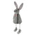 17" Gray and Pink Spring Loaded Rabbit Table Top Easter Figure - IMAGE 2