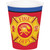 Club Pack of 96 Yellow and Red Flaming Fire Truck Hot and Cold Disposable Party Cups 9 OZ - IMAGE 1