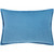 13" x 20" Ocean Blue Velvet Rectangular Decorative Throw Pillow - Down Filler - IMAGE 1