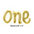 Club Pack of 12 Gold Colored "one" Foil Balloon Banners 60" - IMAGE 2