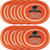 Club Pack of 96 Orange and Black School Spirit Graduation Party Invitation 12” - IMAGE 3