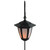 27 Black and White LED Solar Powered Light Post Lantern with Shepherd's Hook Garden Stake - IMAGE 2
