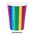 Rainbow Disposable Drinking Party Tumbler Cups - 9 oz. - Club Pack of 96 - IMAGE 2
