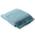 60" Aqua Blue Contemporary Design Woven Rectangular Throw Blanket with Fringed Border - IMAGE 5