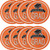 Club Pack of 180 Orange and Black School Spirit Luncheon Plates 7” - IMAGE 3