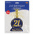 Metallic Foil 21st Happy Birthday Waterfall Centerpieces - 13" - Blue and Gold - Set of 12 - IMAGE 3
