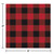 Club Pack of 192 Red and Black Buffalo Plaid Beverage Napkins 5" - IMAGE 2