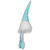 16" Aqua and White Sitting Spring Gnome Figure - IMAGE 3