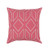 18" Pink and Gray Geometric Diamond Square Throw Pillow - Down - IMAGE 1